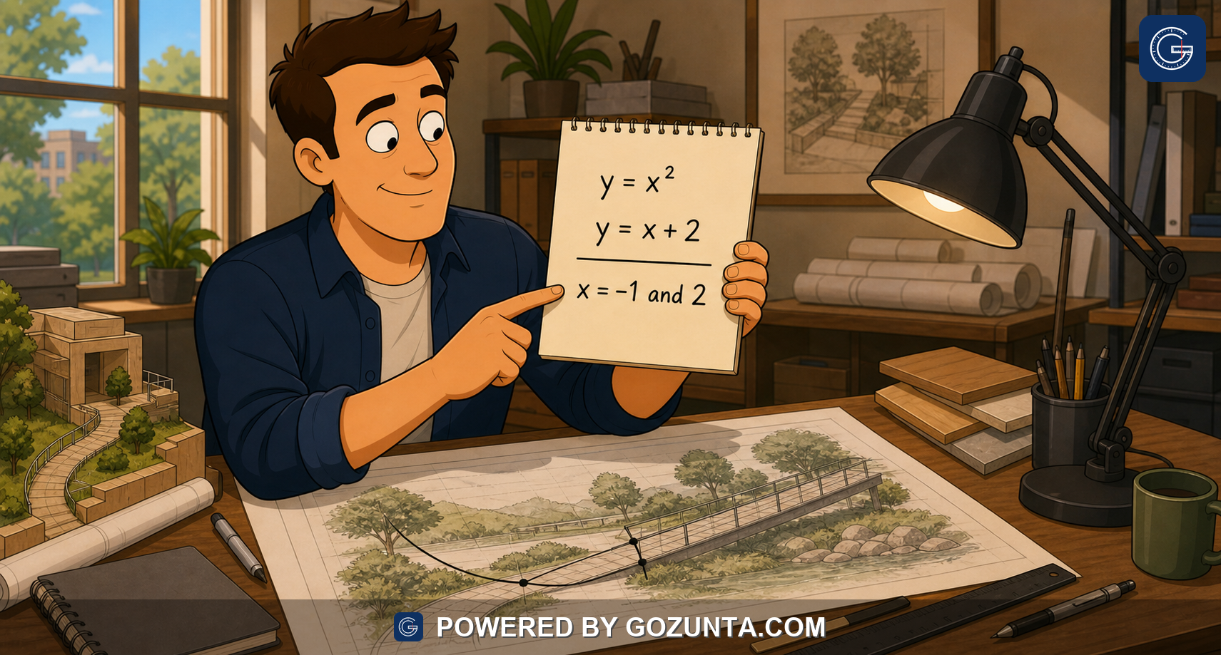 Branded illustration for Understand that a two-variable equation's graph is the set of all ordered-pair solutions.