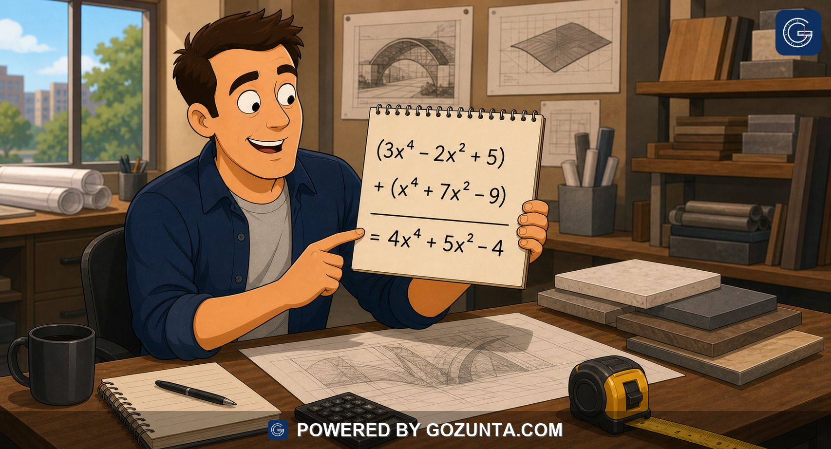 Branded illustration for Build quadratic and exponential functions from context using explicit formulas, recursive processes, or calculation steps.